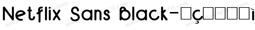 Netflix Sans Black字体转换